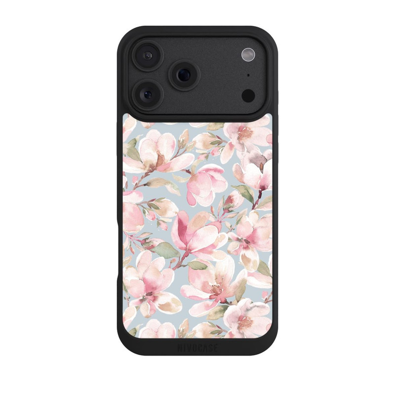 iPhone 18 Pro Max NIVOpure Fleurs de magnolia rose pastel