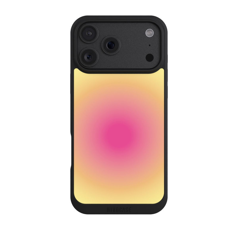 iPhone 18 Pro Max NIVOpure Aura jaune rose cercle