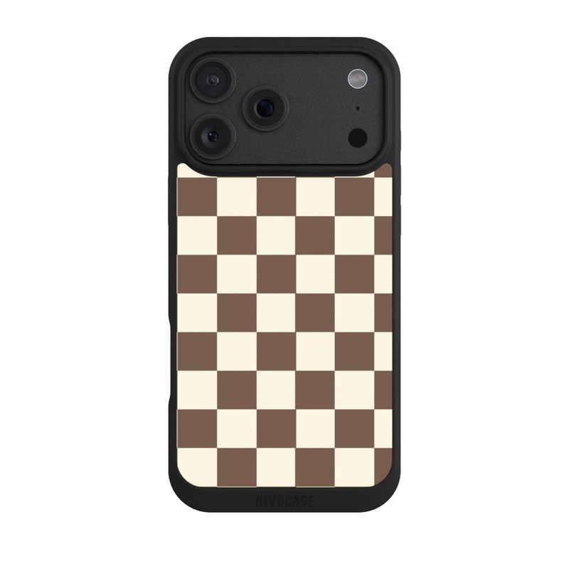 iPhone 18 Pro Max NIVOpure Damier brun