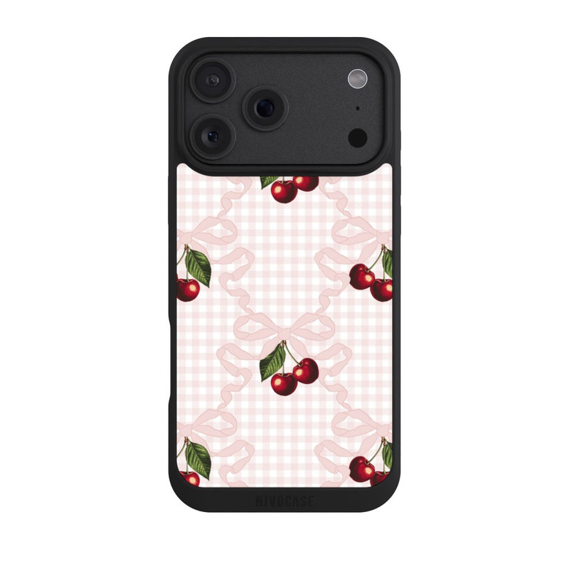 iPhone 18 Pro Max NIVOpure Motif cerise rose