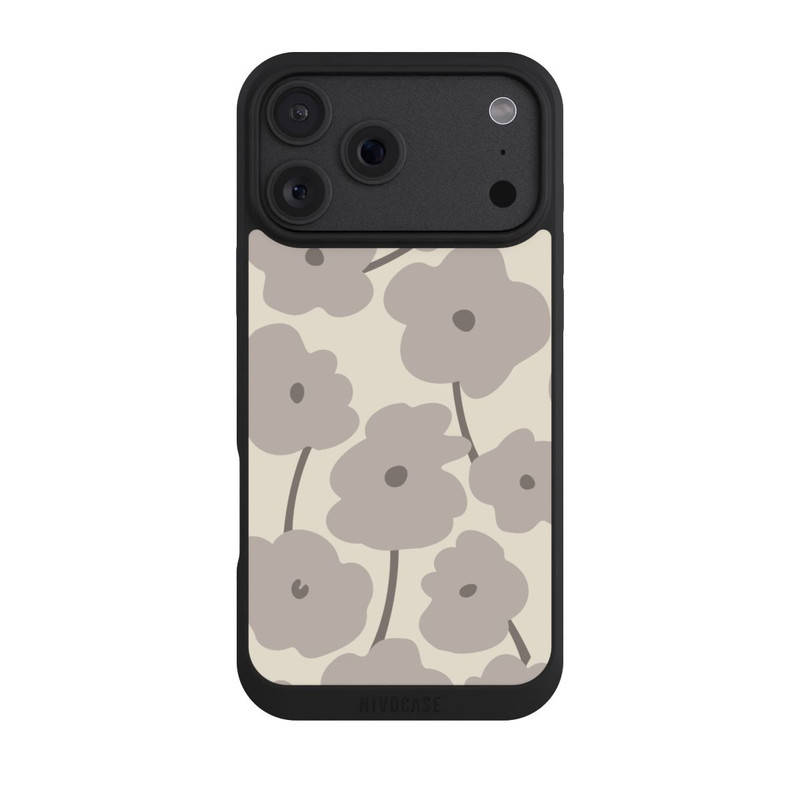 iPhone 18 Pro Max NIVOpure Fleurs minimalistes Beige