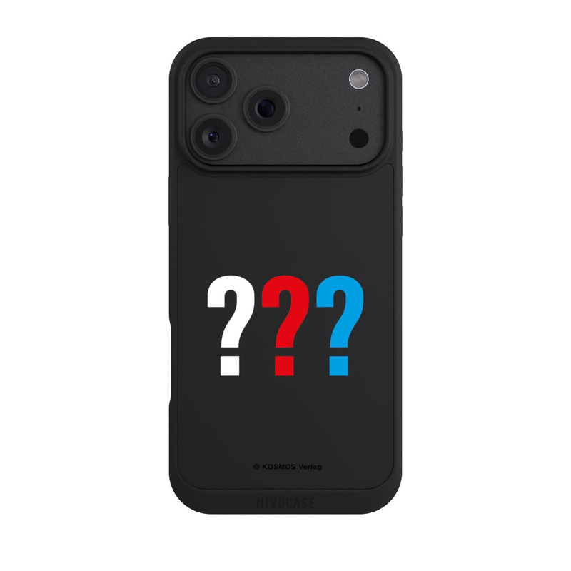 iPhone 18 Pro Max NIVOpure Die Drei Fragezeichen Logo Transparent