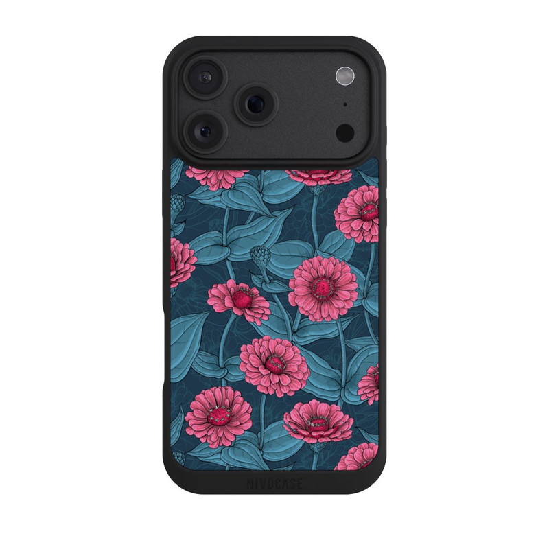 iPhone 18 Pro Max NIVOpure Flower Pattern Pink And Blue Illustration