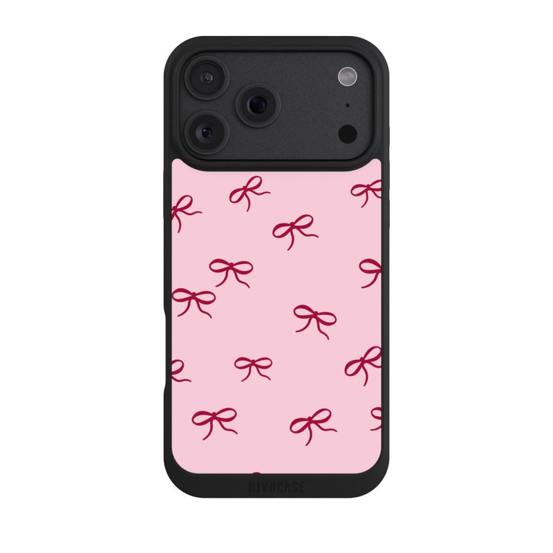 iPhone 18 Pro Max NIVOpure Bows Red Pink Pattern