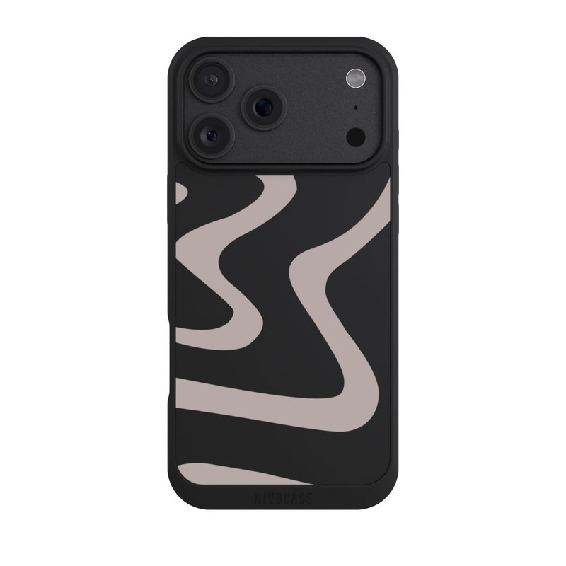 iPhone 18 Pro Max NIVOpure Trendy Lines Brown Transparent