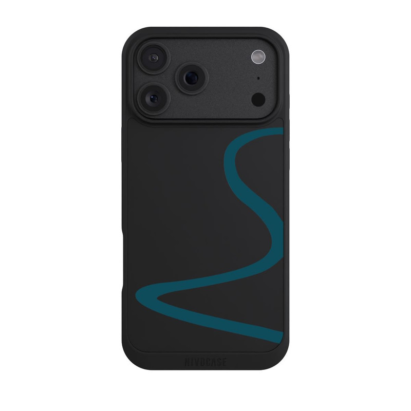 iPhone 18 Pro Max NIVOpure Blue Line Transparent