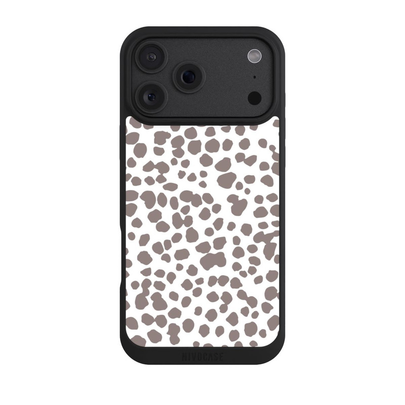 iPhone 18 Pro Max NIVOpure Motif Guépard Marron Blanc