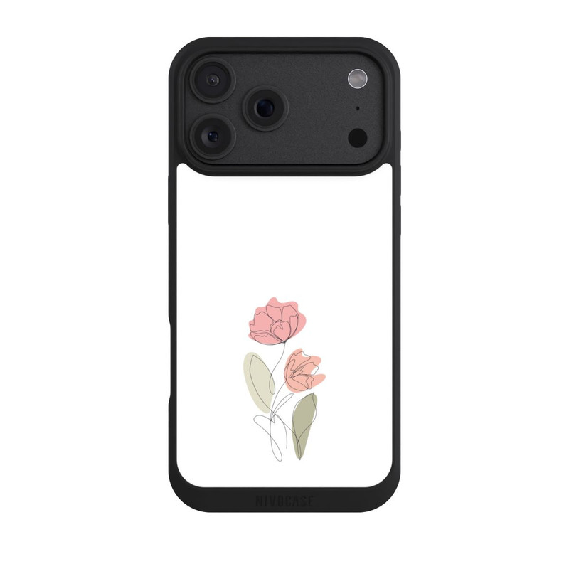 iPhone 18 Pro Max NIVOpure Dessin Au Trait Fleur Rouge