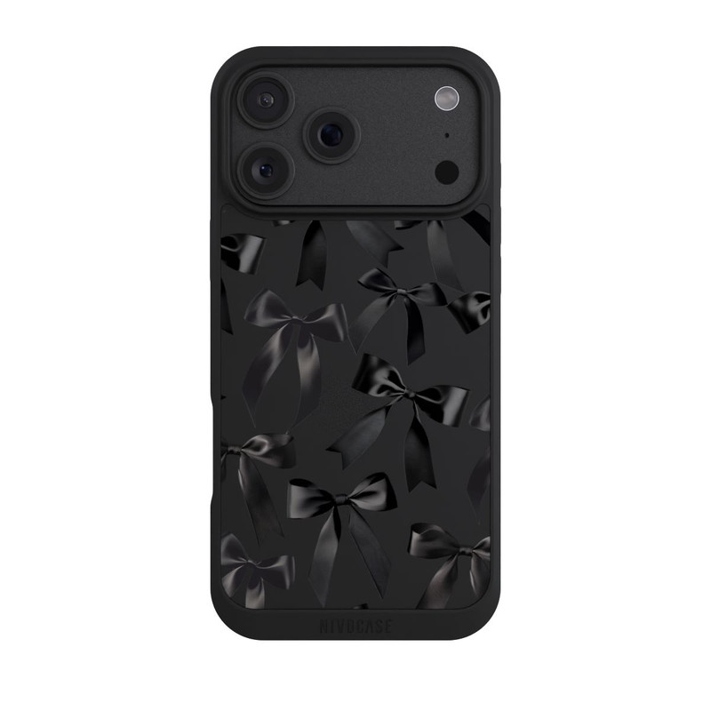 iPhone 18 Pro Max NIVOpure Noeud en Satin Noir