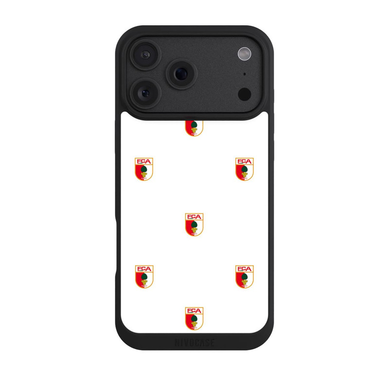 iPhone 18 Pro Max NIVOpure FCA Logo Muster Weiß