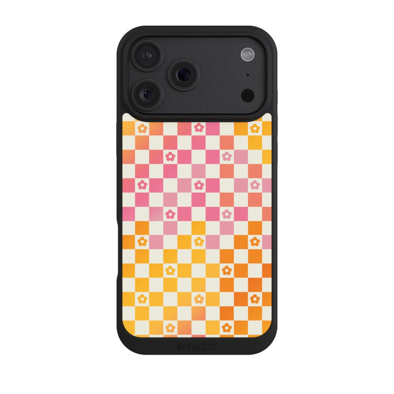 iPhone 18 Pro Max NIVOpure Colorful Dopamin Flowers Checked Pattern
