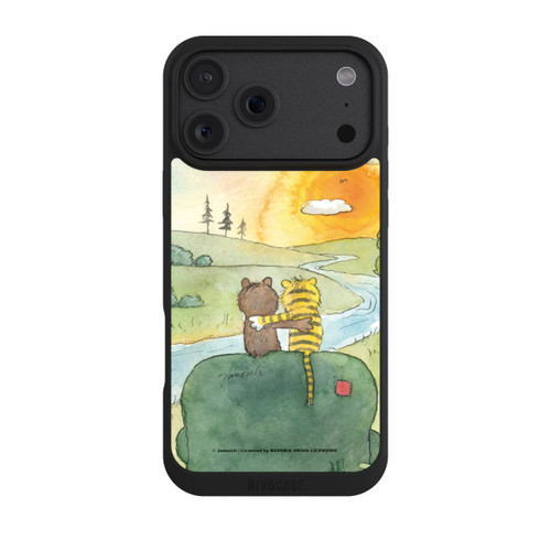 Apple iPhone 18 Pro Max NIVOpure Ours et tigre au coucher du soleil