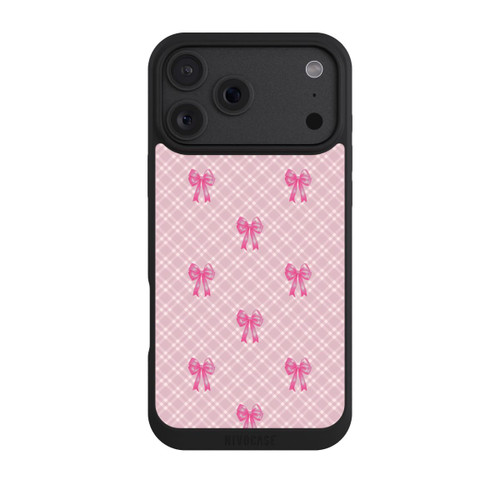 Apple iPhone 18 Pro Max NIVOpure Pink Bows and Plaid Pattern