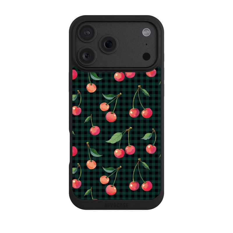 iPhone 18 Pro Max NIVOpure Cherries and Green Gingham