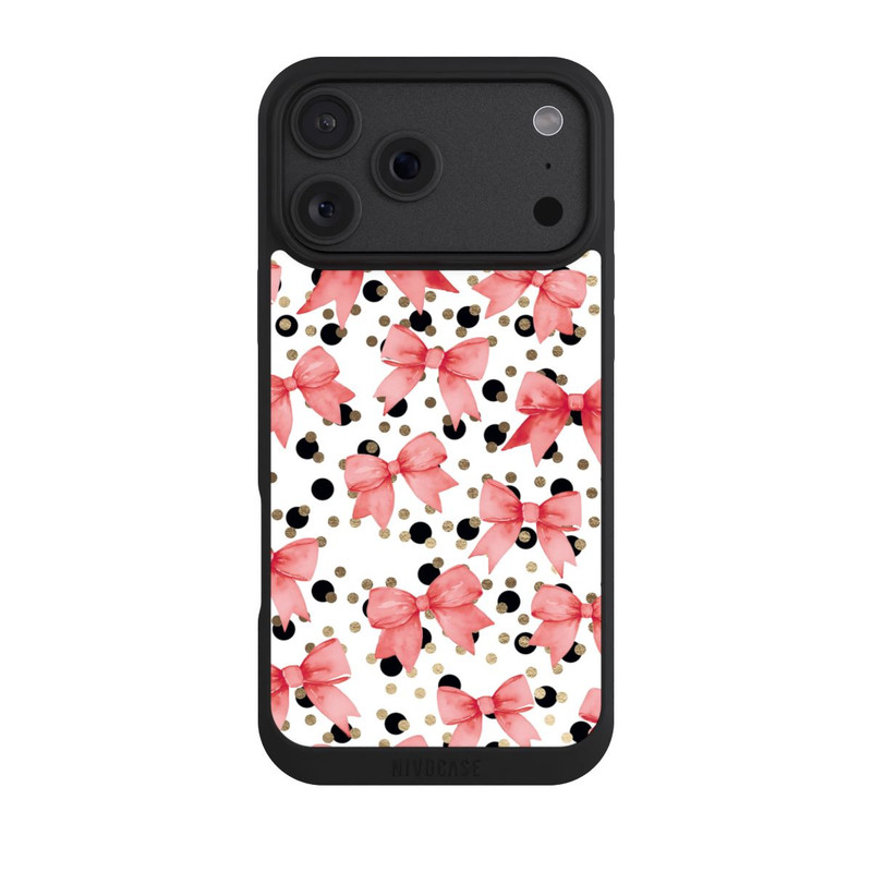 iPhone 18 Pro Max NIVOpure Red Bows and Polka Dots