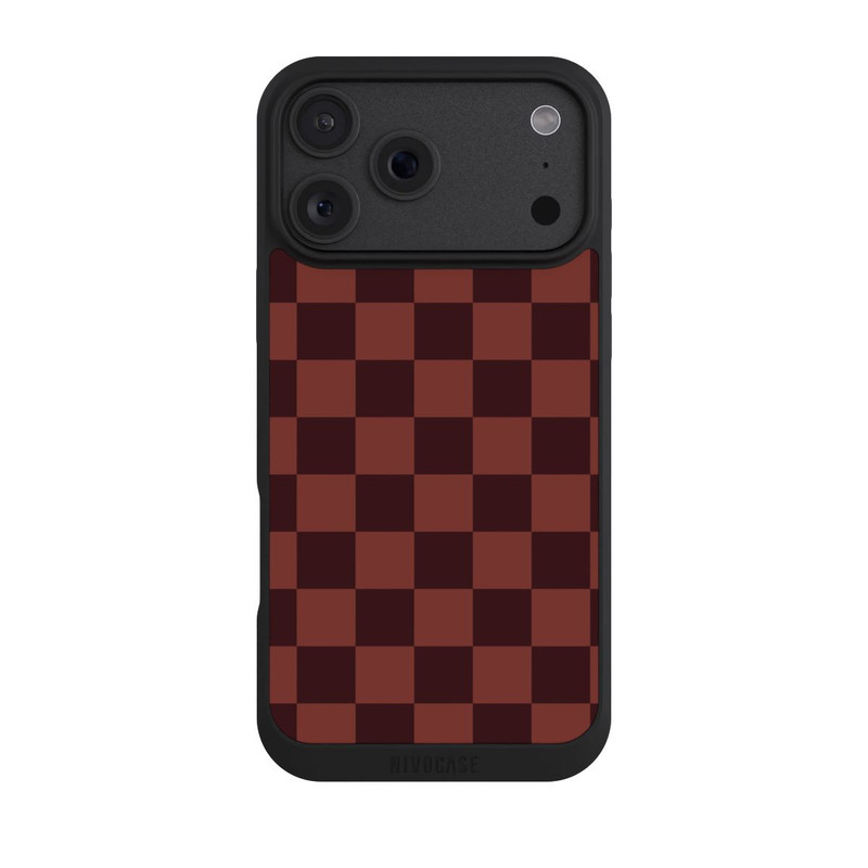iPhone 18 Pro Max NIVOpure Motif en Damier Rouge