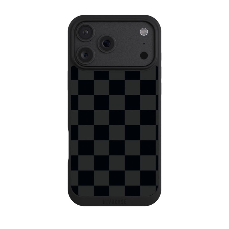 iPhone 18 Pro Max NIVOpure motif en damier noir