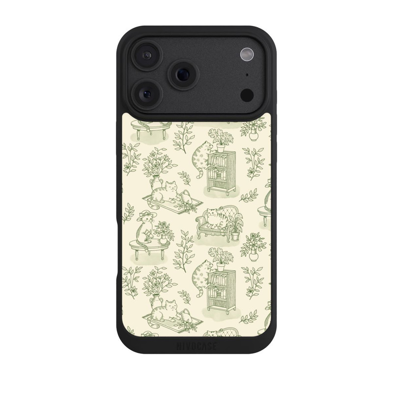 iPhone 18 Pro Max NIVOpure Chonky Cats Toile de Jouy