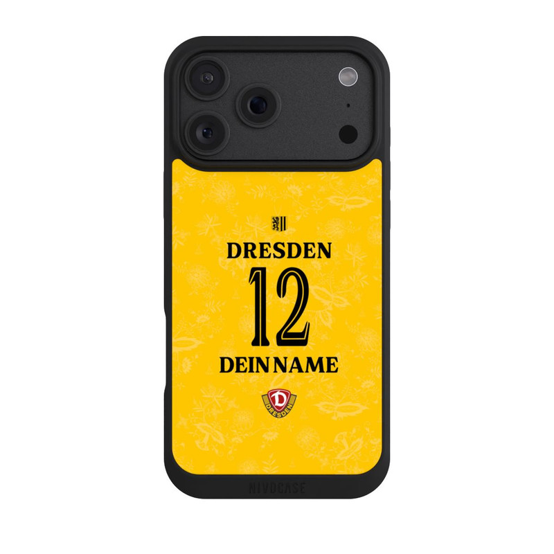 iPhone 18 Pro Max NIVOpure Dynamo Dresden Trikot Personalisierbar 25-26