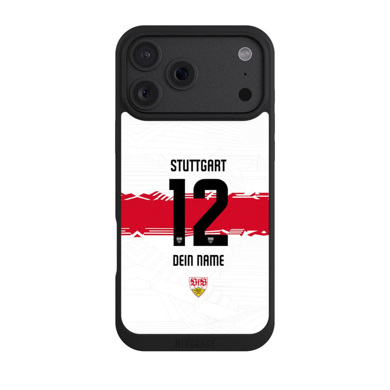 iPhone 18 Pro Max NIVOpure VfB Stuttgart Trikot Personalisierbar 25-26