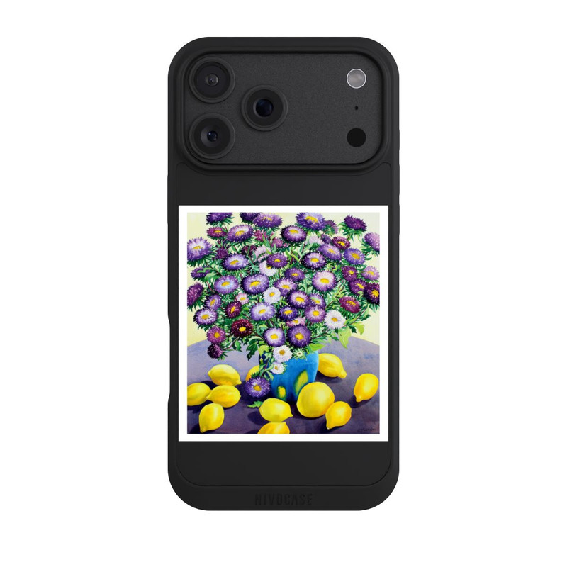 iPhone 18 Pro Max NIVOpure Purple Asters and Lemons by Christopher Ryland