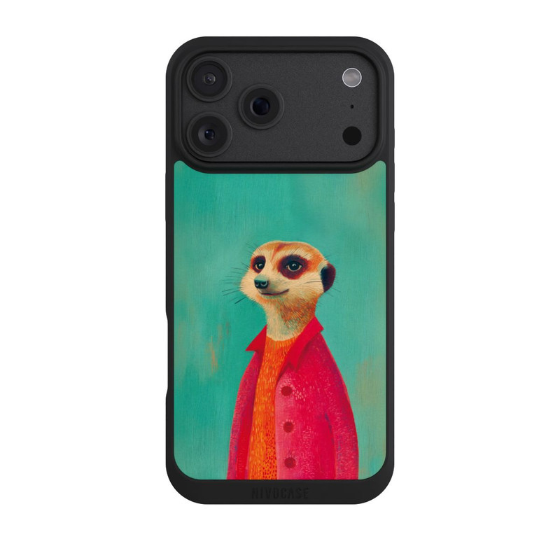 iPhone 18 Pro Max NIVOpure Meerkat Green Illustration