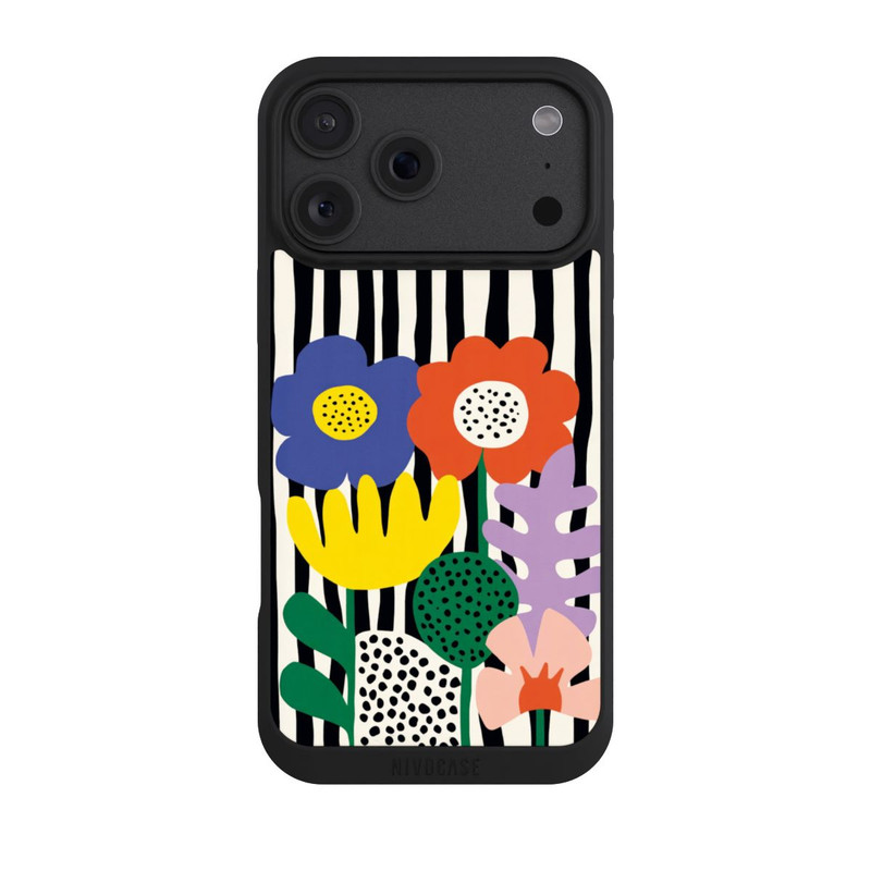 iPhone 18 Pro Max NIVOpure Flowers Striped Background