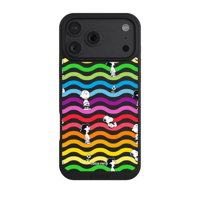iPhone 18 Pro Max NIVOpure Snoopy Pattern Rainbow Transparent