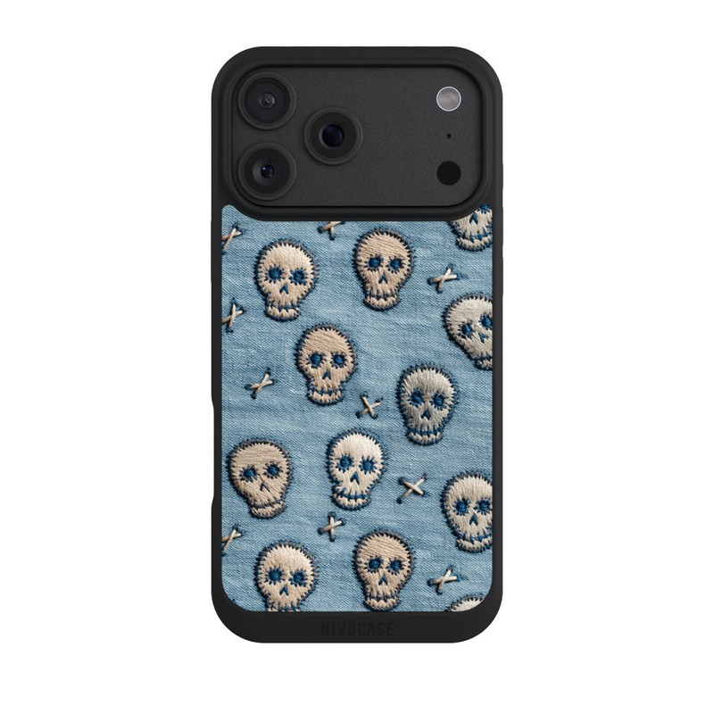 iPhone 18 Pro Max NIVOpure Skulls on Jeans Pattern