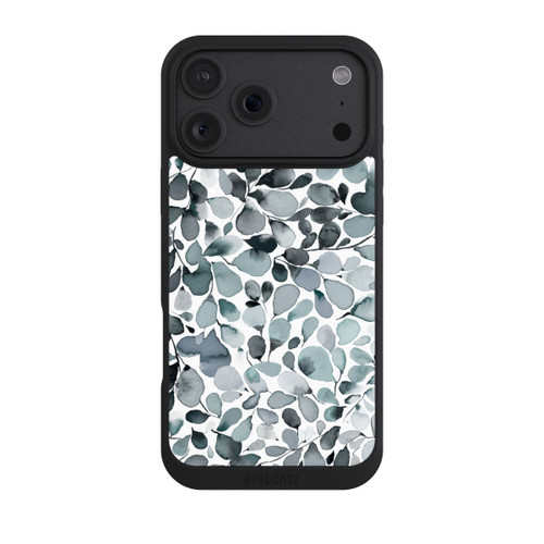 Apple iPhone 18 Pro Max NIVOpure Eukalyptus Aquarell Blätter Grau