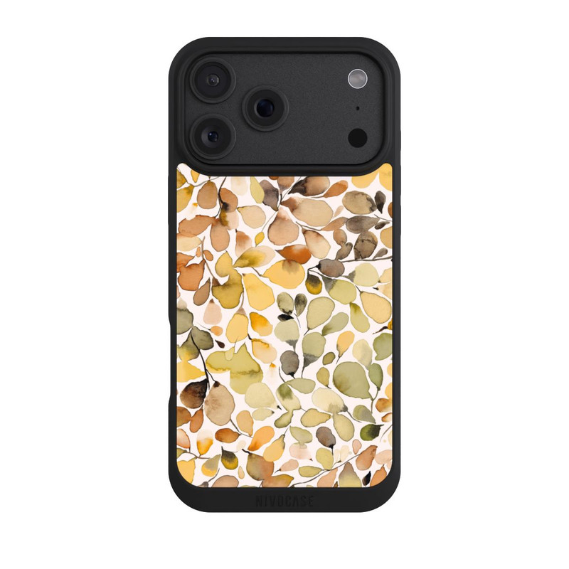 iPhone 18 Pro Max NIVOpure Eucalyptus Watercolor Leaves Brown Autumn