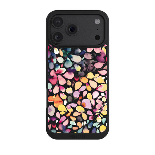 Apple iPhone 18 Pro Max NIVOpure Watercolor Leaves Black