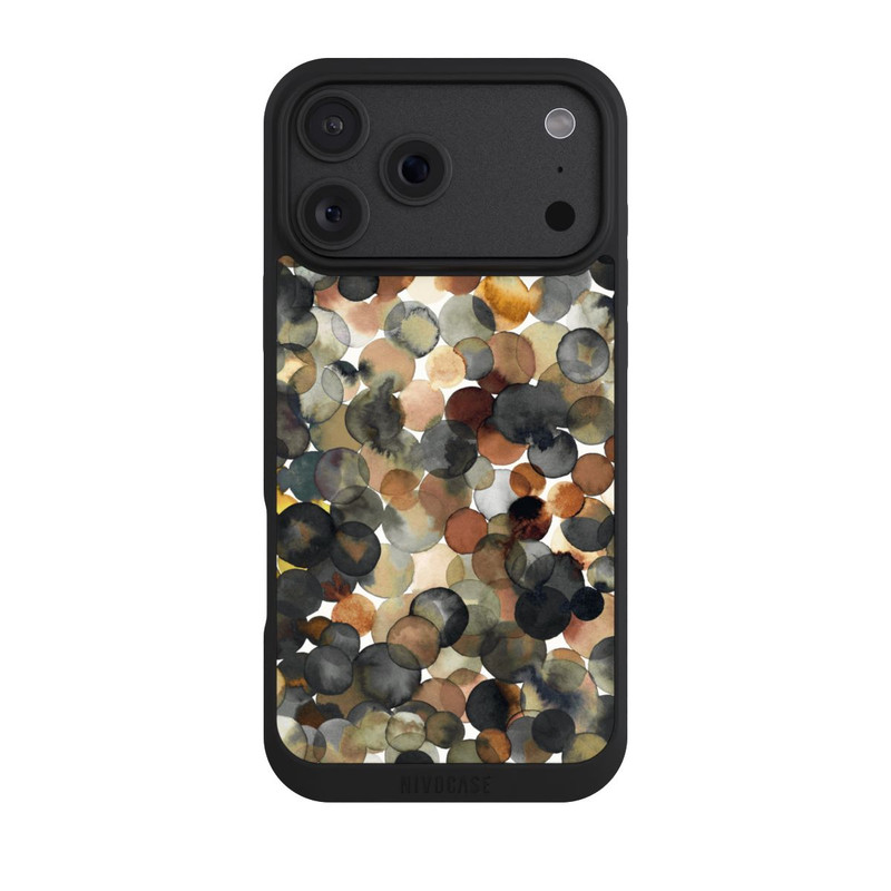iPhone 18 Pro Max NIVOpure Watercolor Dots Brown Pattern
