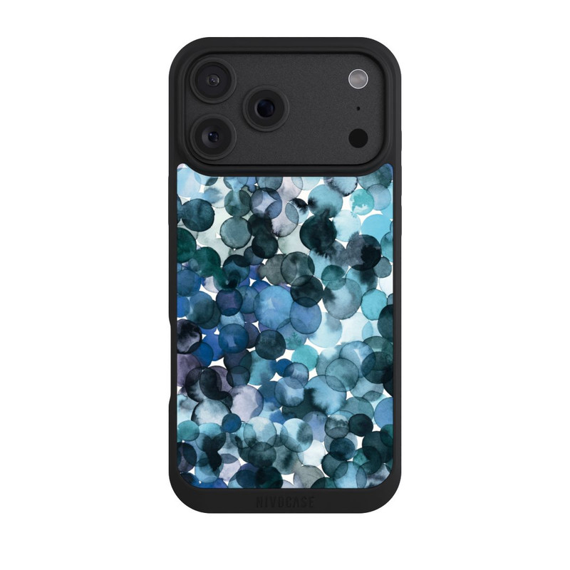 iPhone 18 Pro Max NIVOpure Watercolor Dots Blue Pattern