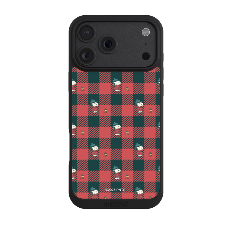 iPhone 18 Pro Max NIVOpure Peanuts Rot Schottenmuster