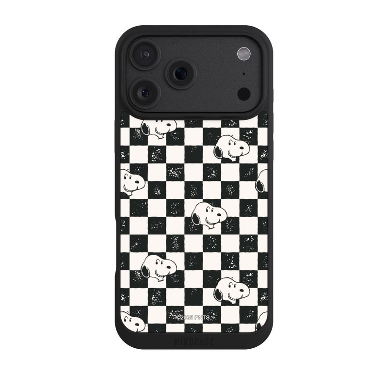 iPhone 18 Pro Max NIVOpure Snoopy Heads Checked Pattern