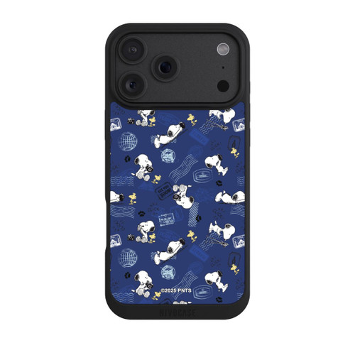 Apple iPhone 18 Pro Max NIVOpure Peanuts Travel Stamps Pattern Blue
