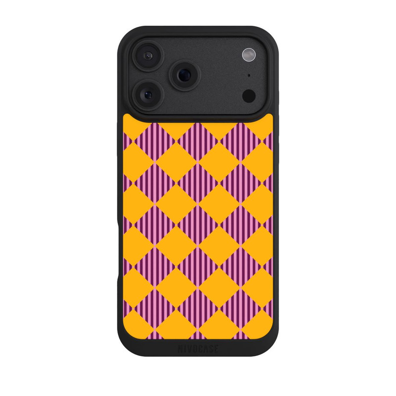 iPhone 18 Pro Max NIVOpure Diamond Pattern Red Yellow