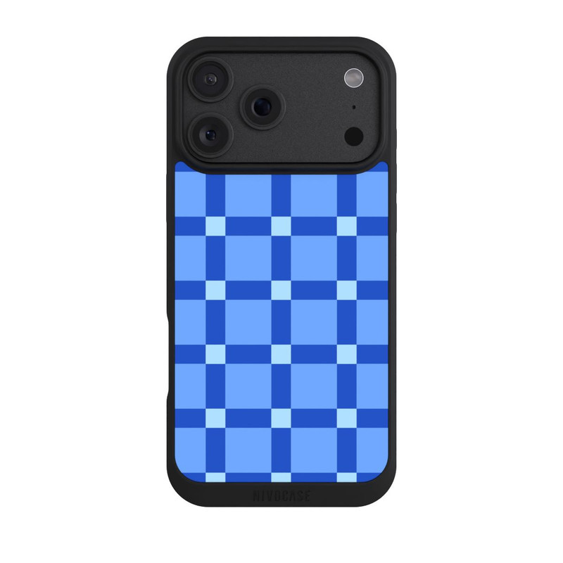 iPhone 18 Pro Max NIVOpure Big Blue Checked Pattern