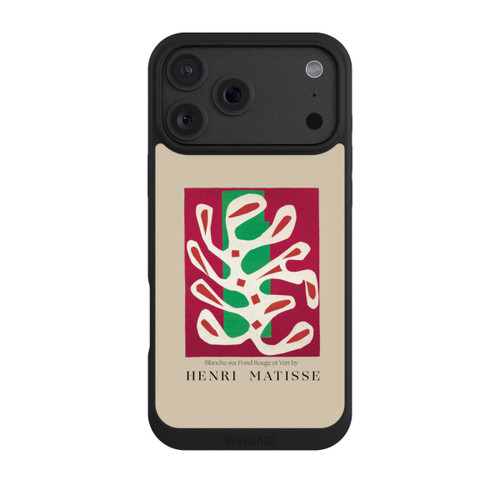 Apple iPhone 18 Pro Max NIVOpure Blanche sur Fond Rouge et Vert by Henri Matisse