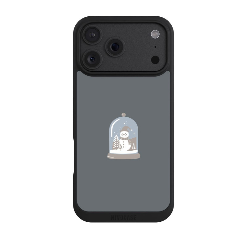 iPhone 18 Pro Max NIVOpure Boule à Neige Minimaliste avec Bonhomme de Neige