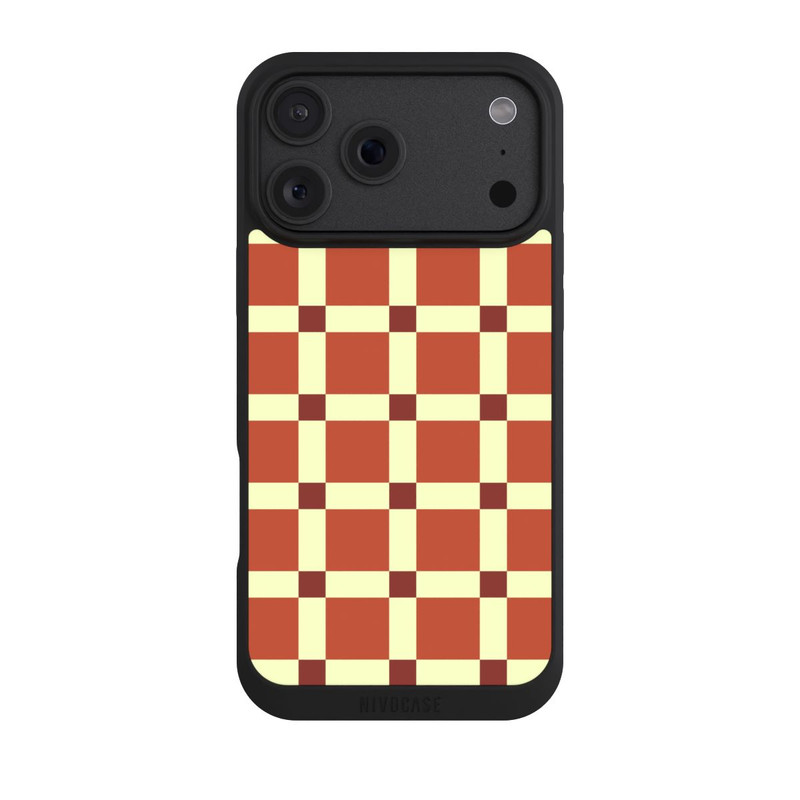 iPhone 18 Pro Max NIVOpure Big Brown Checked Pattern