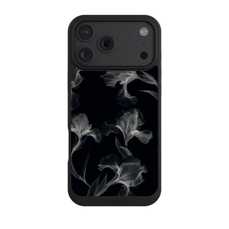 iPhone 18 Pro Max NIVOpure Fleurs en Noir et Blanc Radiographie