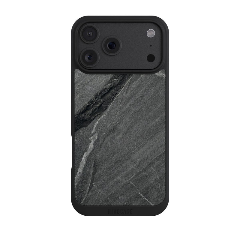 iPhone 18 Pro Max NIVOpure Texture De Pierre Grise avec IA