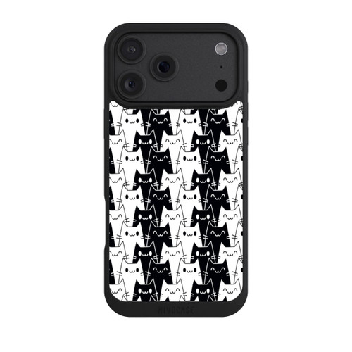 Apple iPhone 18 Pro Max NIVOpure Katzentapete Schwarz Weiß
