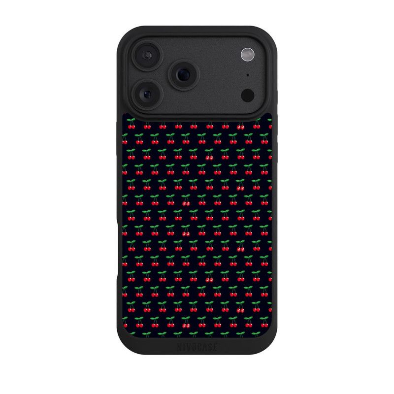 iPhone 18 Pro Max NIVOpure Cerises Sur Fond Noir