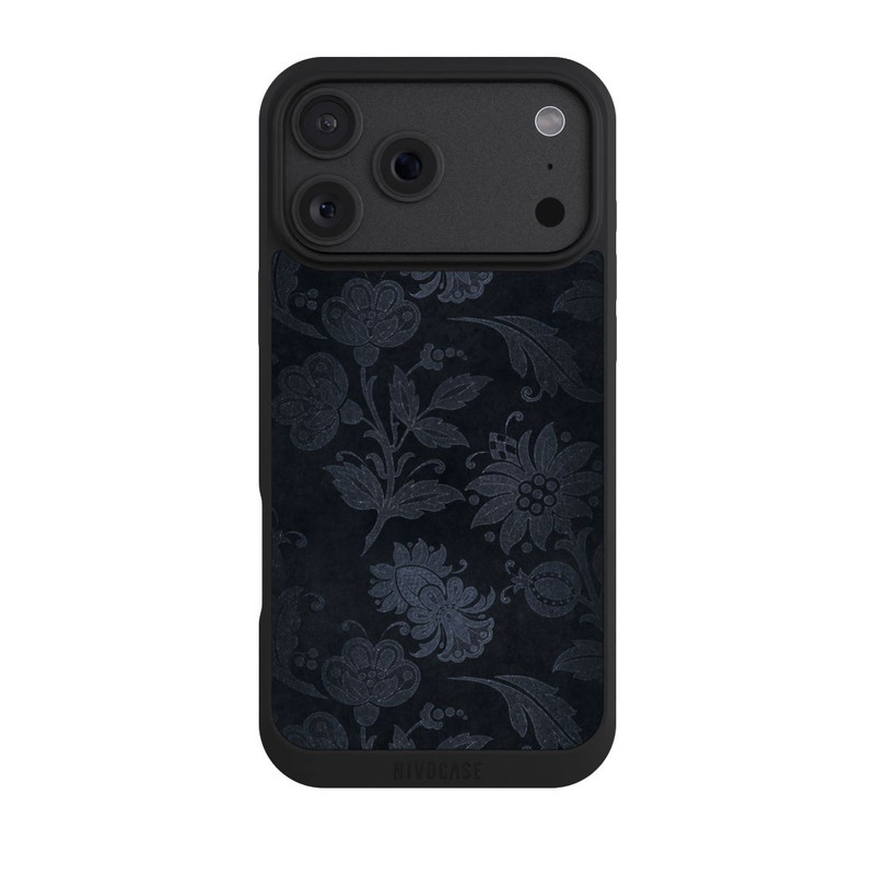 iPhone 18 Pro Max NIVOpure Velours Floral Argenté