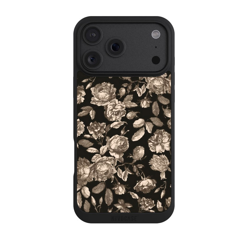 iPhone 18 Pro Max NIVOpure Toile fleurs foncées