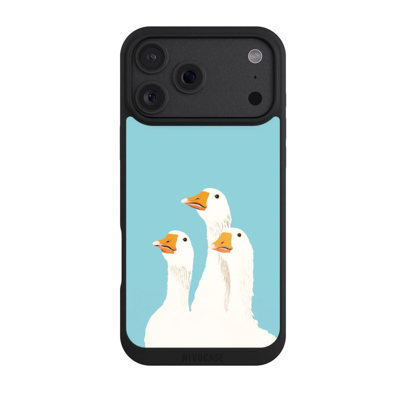 iPhone 18 Pro Max NIVOpure Three Geese Light Blue with AI