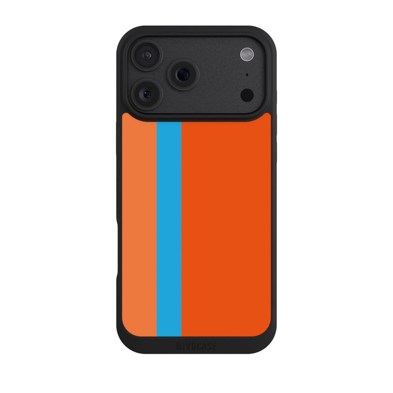 iPhone 18 Pro Max NIVOpure Rayures Orange Bleu